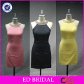 ED Bridal Real Sample Picture Beaded Halter Sheath Short Bandage Dress